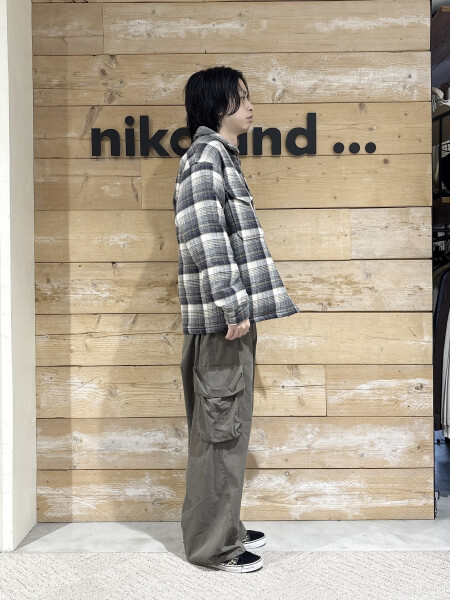 チェック✖️カーゴパンツ