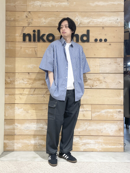 ストライプ爽やかコーデ