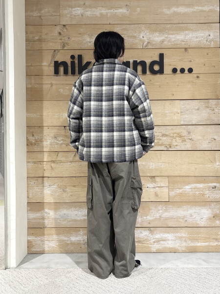 チェック✖️カーゴパンツ