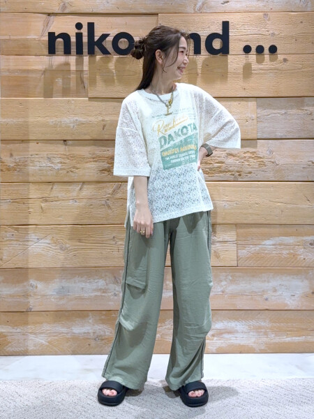 レースTシャツコーデ☺︎
