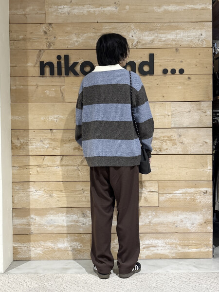 ラガーシャツ風ニット🧶